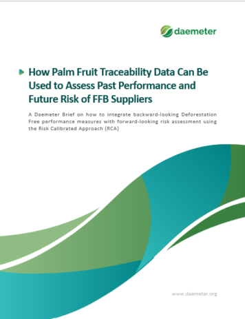 How Palm Fruit Traceability Data Can Be Used to Assess Past Performance and Future Risk of FFB Suppliers